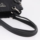 PRADA Shoulder Hand Bag Leather Black Silver Auth am12841V-7