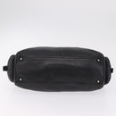 PRADA Shoulder Hand Bag Leather Black Silver Auth am12841V-9