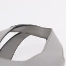 PRADA Vittelodanoy Hand Bag Leather Gray Silver Auth am12842A-15