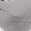 PRADA Vittelodanoy Hand Bag Leather Gray Silver Auth am12842A-17