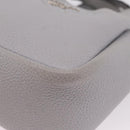 PRADA Vittelodanoy Hand Bag Leather Gray Silver Auth am12842A-18