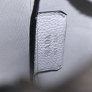 PRADA Vittelodanoy Hand Bag Leather Gray Silver Auth am12842A-22