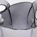 PRADA Vittelodanoy Hand Bag Leather Gray Silver Auth am12842A-23