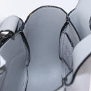 PRADA Vittelodanoy Hand Bag Leather Gray Silver Auth am12842A-24