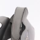 PRADA Vittelodanoy Hand Bag Leather Gray Silver Auth am12842A-26