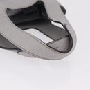 PRADA Vittelodanoy Hand Bag Leather Gray Silver Auth am12842A-8
