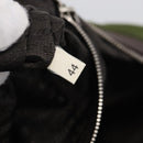 PRADA Boston Bag Nylon Khaki Silver Auth am12844A-27