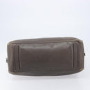 PRADA Boston Bag Leather Gray Silver Auth am12847-12
