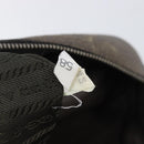PRADA Boston Bag Leather Gray Silver Auth am12847-31
