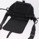 PRADA Studs Shoulder Bag Nylon Black Silver Auth am12849A-17