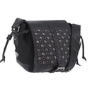 PRADA Studs Shoulder Bag Nylon Black Silver Auth am12849A-1