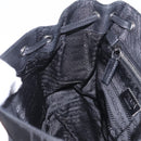 PRADA Studs Shoulder Bag Nylon Black Silver Auth am12849A-21
