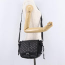 PRADA Studs Shoulder Bag Nylon Black Silver Auth am12849A-27