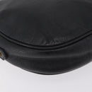 Saint Laurent Shoulder Bag Leather Black Gold Tone Auth am12852A-16