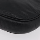 Saint Laurent Shoulder Bag Leather Black Gold Tone Auth am12852A-17