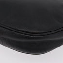 Saint Laurent Shoulder Bag Leather Black Gold Tone Auth am12852A-19
