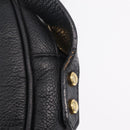 Saint Laurent Shoulder Bag Leather Black Gold Tone Auth am12852A-9