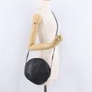 Saint Laurent Shoulder Bag Leather Black Gold Tone Auth am12852A-24