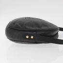 Saint Laurent Shoulder Bag Leather Black Gold Tone Auth am12852A-3