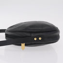 Saint Laurent Shoulder Bag Leather Black Gold Tone Auth am12852A-4