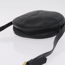 Saint Laurent Shoulder Bag Leather Black Gold Tone Auth am12852A-6