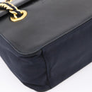 PRADA Chain Shoulder Bag Leather Black Gold Tone B4099 Auth am12853V-14