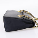 PRADA Chain Shoulder Bag Leather Black Gold Tone B4099 Auth am12853V-4