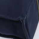 HERMES Fourre Tout MM Hand Bag Canvas Navy Silver Auth am12875V-11