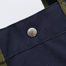 HERMES Fourre Tout MM Hand Bag Canvas Navy Silver Auth am12875V-14