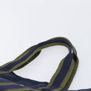 HERMES Fourre Tout MM Hand Bag Canvas Navy Silver Auth am12875V-8