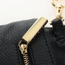 Tory Burch Chain Shoulder Bag Leather Black Gold Tone Auth am12876A-21