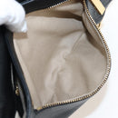 Tory Burch Chain Shoulder Bag Leather Black Gold Tone Auth am12876A-22