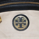 Tory Burch Chain Shoulder Bag Leather Black Gold Tone Auth am12876A-23