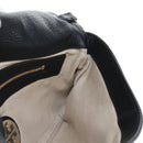 Tory Burch Chain Shoulder Bag Leather Black Gold Tone Auth am12876A-25