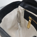 Tory Burch Chain Shoulder Bag Leather Black Gold Tone Auth am12876A-26