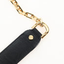 Tory Burch Chain Shoulder Bag Leather Black Gold Tone Auth am12876A-8