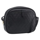 Saint Laurent Shoulder Bag Leather Black Gold Auth am12880V-1