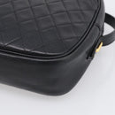 Saint Laurent Shoulder Bag Leather Black Gold Auth am12880V-12