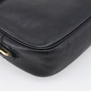 Saint Laurent Shoulder Bag Leather Black Gold Auth am12880V-15