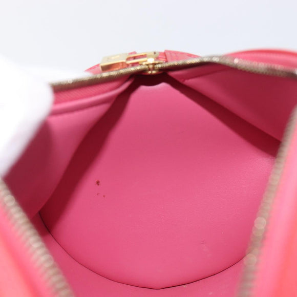 LOUIS VUITTON Monogram Vernis Bedford Bag Fuchsia Pink M91255 LV Auth am12882V