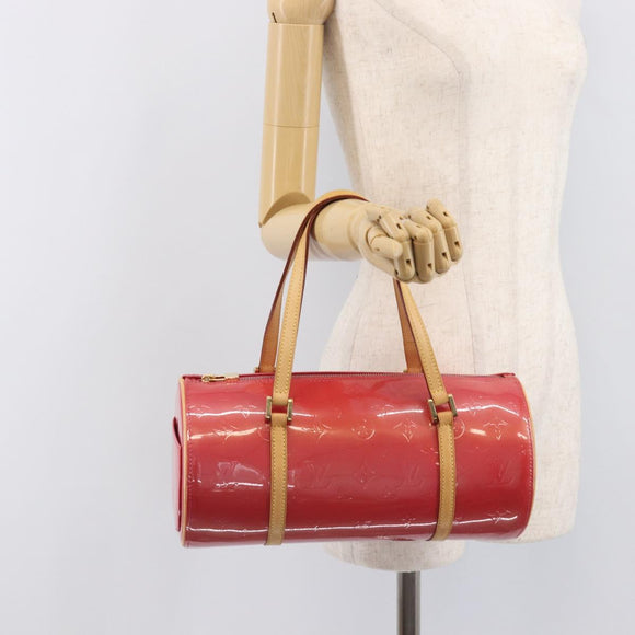 LOUIS VUITTON Monogram Vernis Bedford Bag Fuchsia Pink M91255 LV Auth am12882V