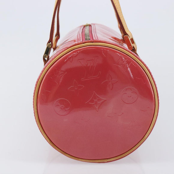 LOUIS VUITTON Monogram Vernis Bedford Bag Fuchsia Pink M91255 LV Auth am12882V