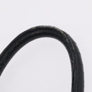 Miu Miu Side Ribbon Hand Bag Leather Black Gold Auth am12883M-10