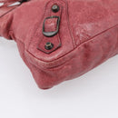 Balenciaga The First Hand Bag Leather 2way Red 103208 Auth am12886V-14
