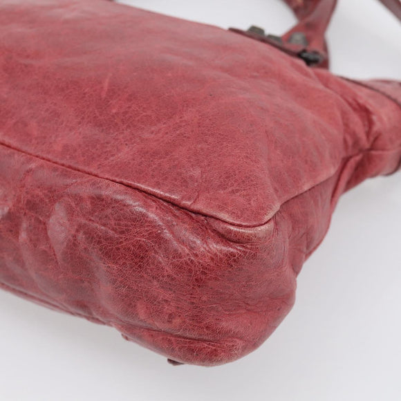 Balenciaga The First Hand Bag Leather 2way Red 103208 Auth am12886V