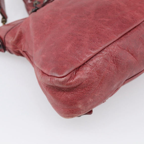 Balenciaga The First Hand Bag Leather 2way Red 103208 Auth am12886V