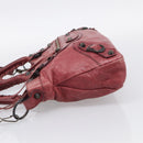 Balenciaga The First Hand Bag Leather 2way Red 103208 Auth am12886V-4