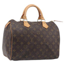 LOUIS VUITTON Monogram Speedy 30 Hand Bag M41108 LV Auth am12887V-1
