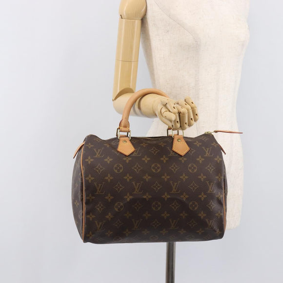 LOUIS VUITTON Monogram Speedy 30 Hand Bag M41108 LV Auth am12887V