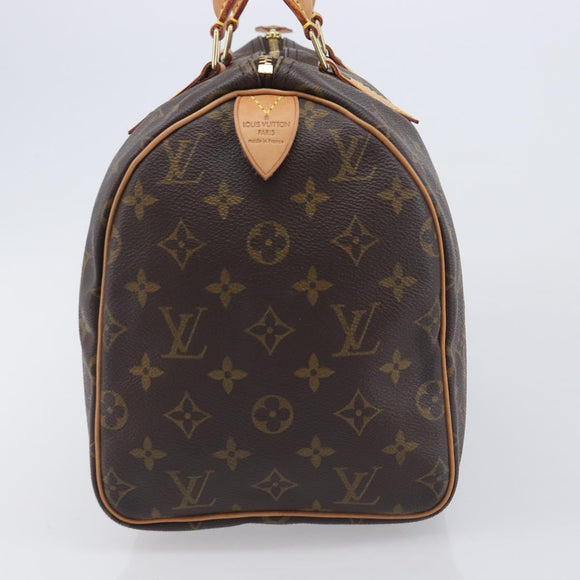 LOUIS VUITTON Monogram Speedy 30 Hand Bag M41108 LV Auth am12887V